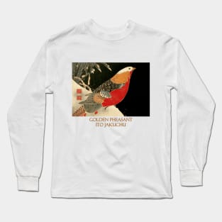 Golden Pheasant (circa 1900) by Ito Jakuchu Long Sleeve T-Shirt